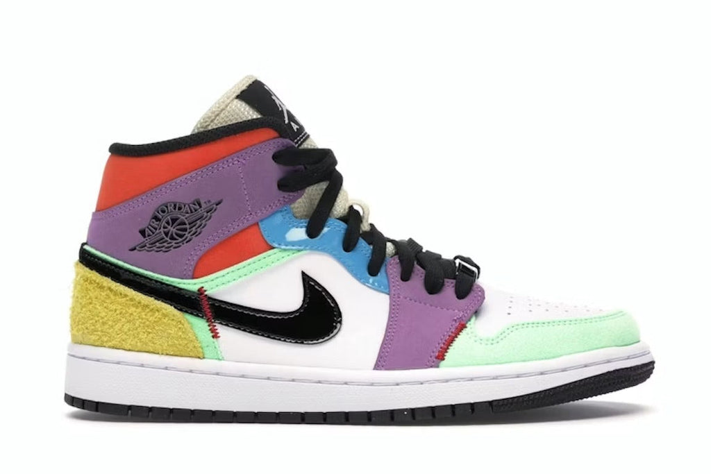 Used - Air Jordan 1 Mid SE Multi-Color (Women's) - US W 8 - catalog main image