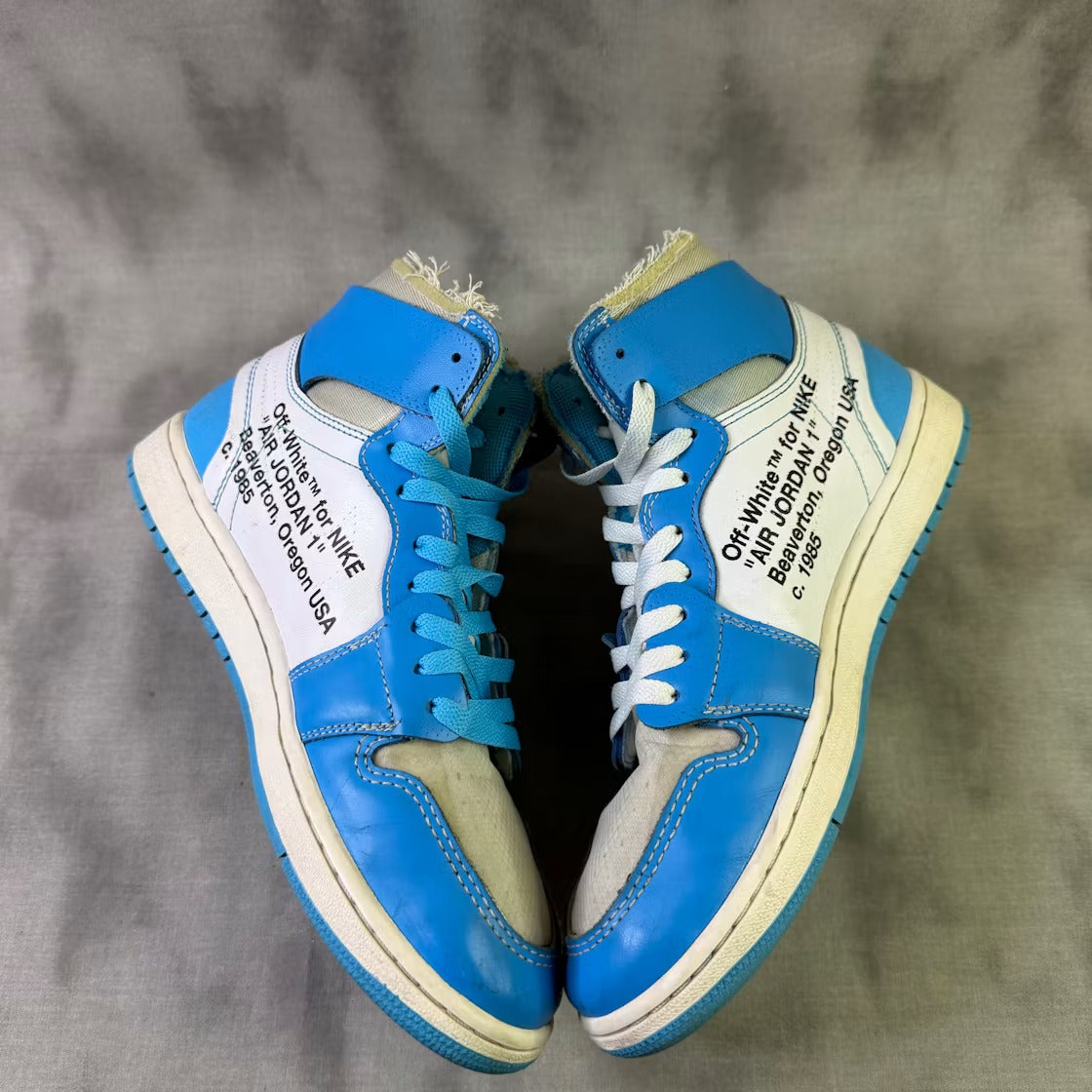 Used - Air Jordan 1 Retro High Off-White University Blue - US M 9.5 - detail 2