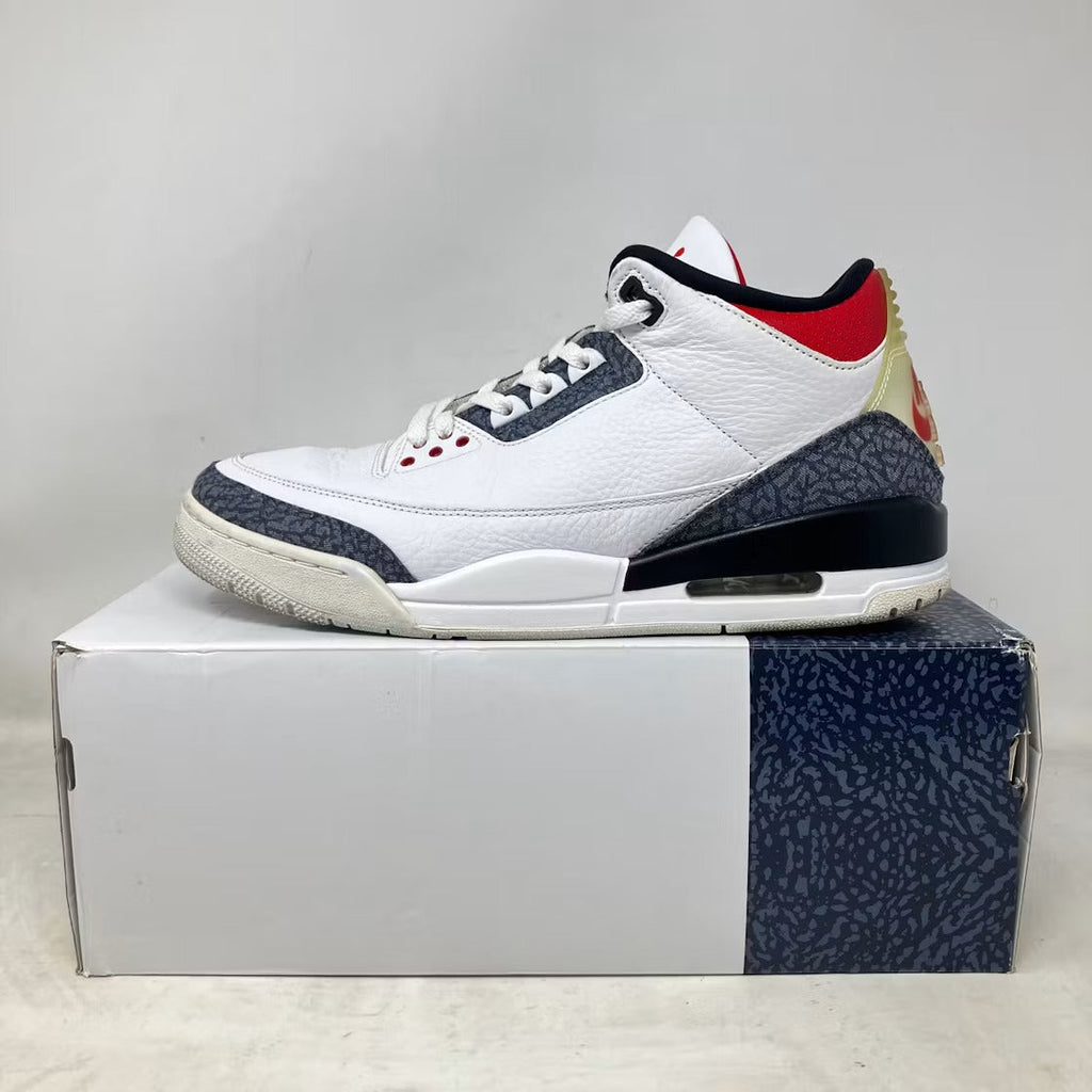 Used - Air Jordan 3 Retro SE Fire Red Denim (2020) - US M 12 - detail 1