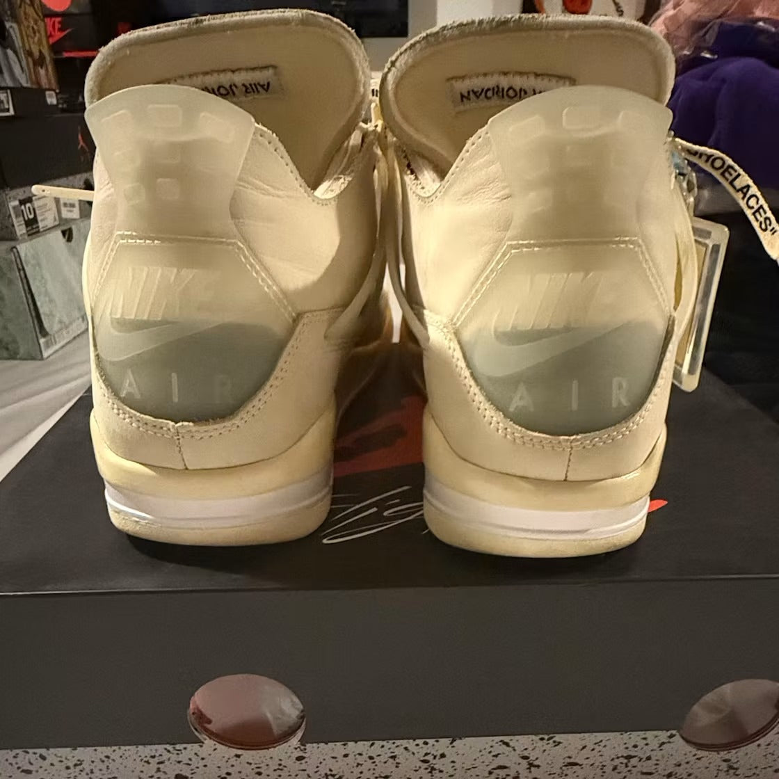 Used - Air Jordan 4 Retro Off-White Sail (Women's) - US W 12 - detail 3
