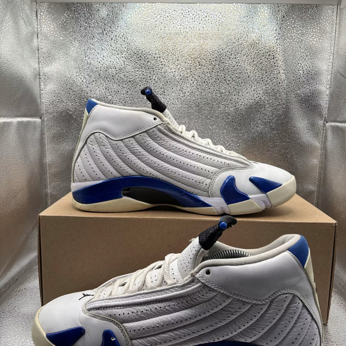 Used - Air Jordan 14 Retro White Hyper Royal - US M 9 - detail 5