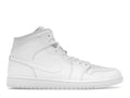 Jordan 1 Mid Triple White
