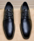 Louis Vuitton Black Checkered Lace-Up Dress Shoes — hero