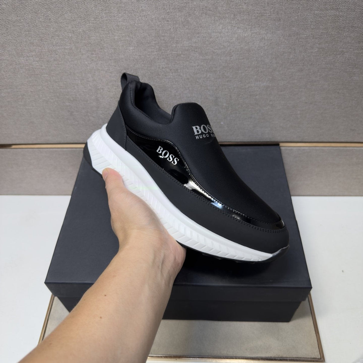 Hugo Boss Black Slip-On Shoes — model