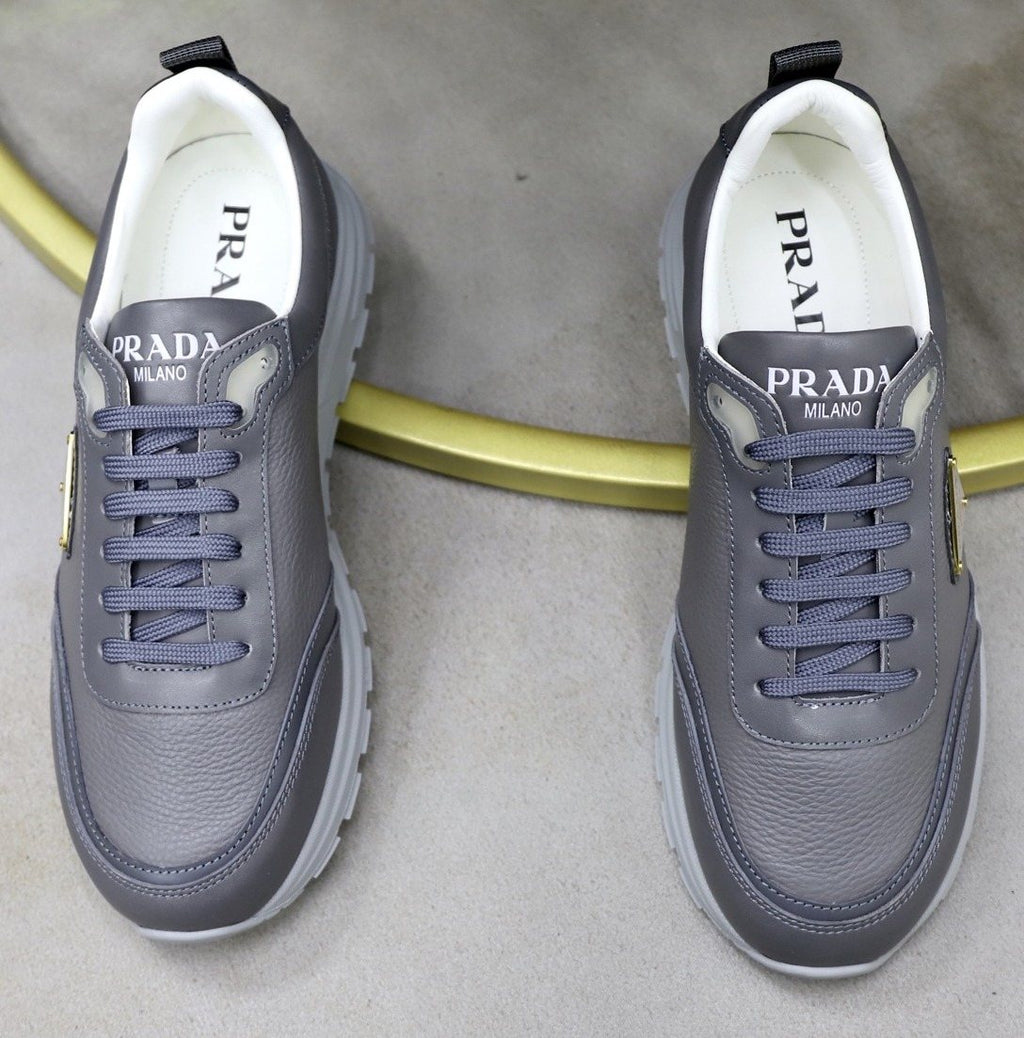 Prada Men's Paneled Lace-Up Sneakers — hero