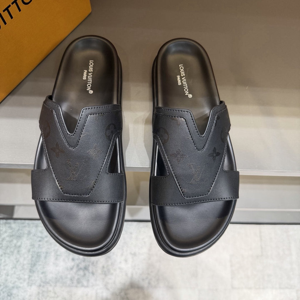 Louis Vuitton Oasis Cutout Slide Sandals — hero