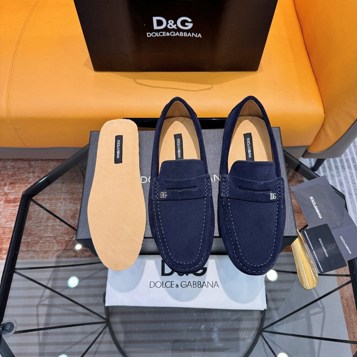 Dolce & Gabbana Moc-Toe Driving Loafers — front