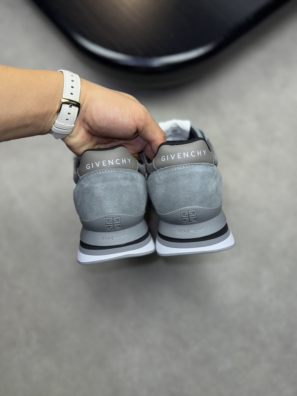 Givenchy Paneled Low-Top Sneakers — back