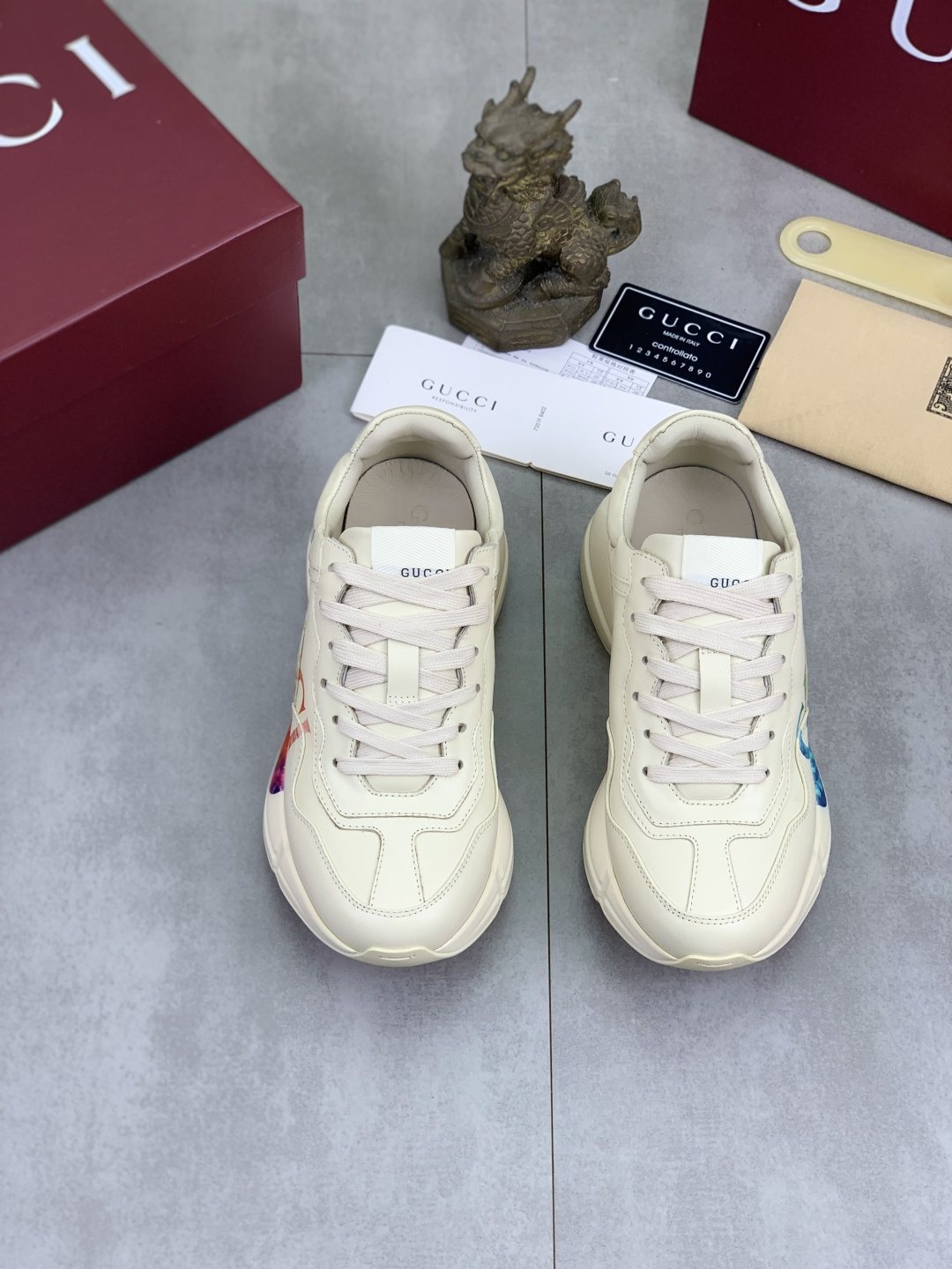 Gucci Multicolor Accent Chunky Sneakers — front