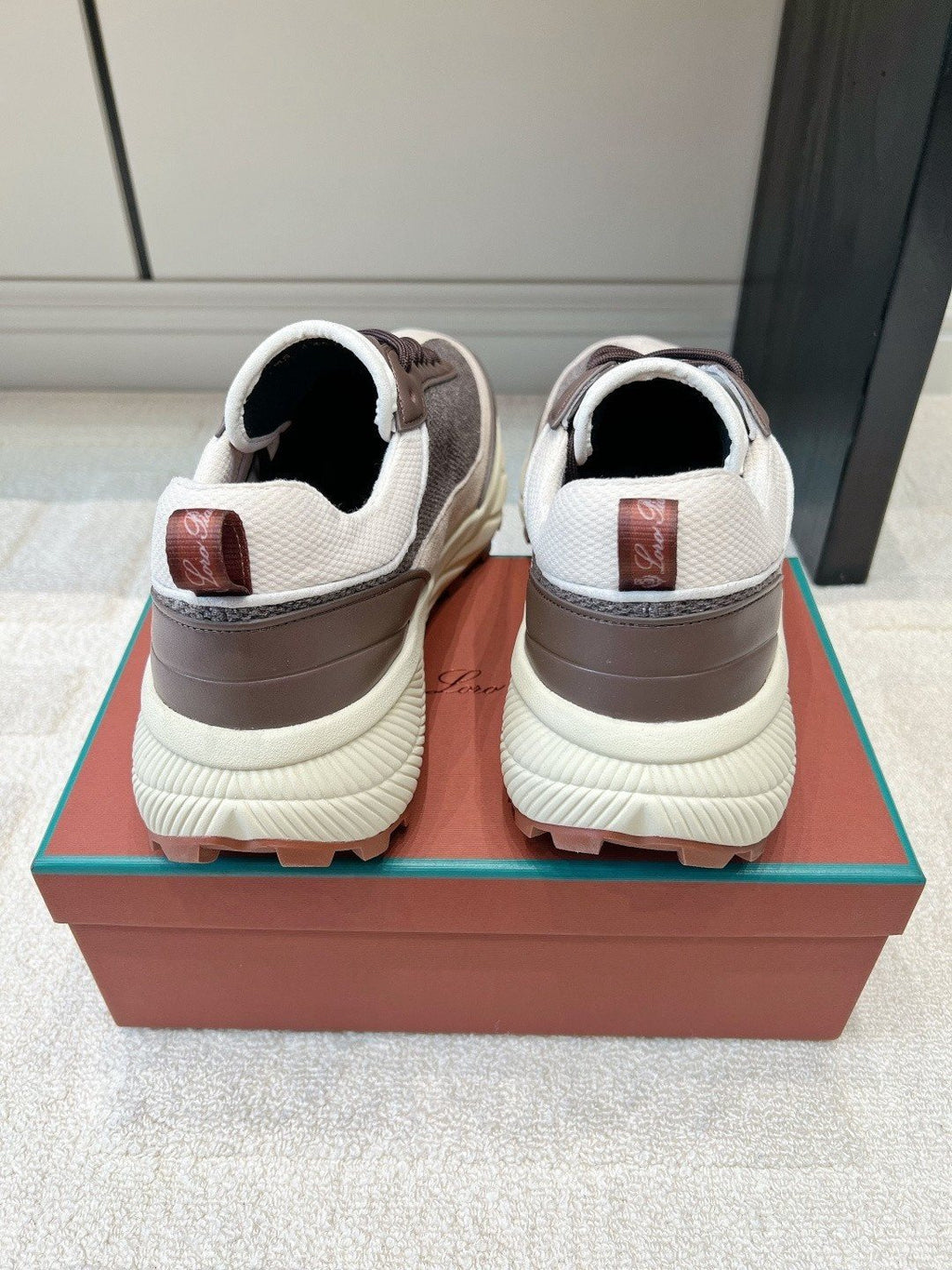 Loro Piana Paneled Low-Top Sneakers — back