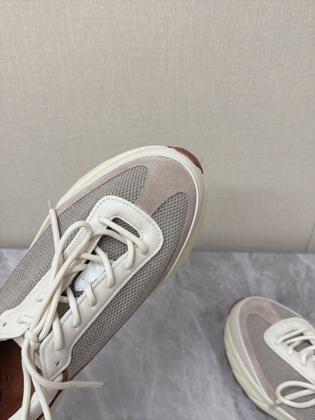 Loro Piana Paneled Low-Top Sneakers — detail