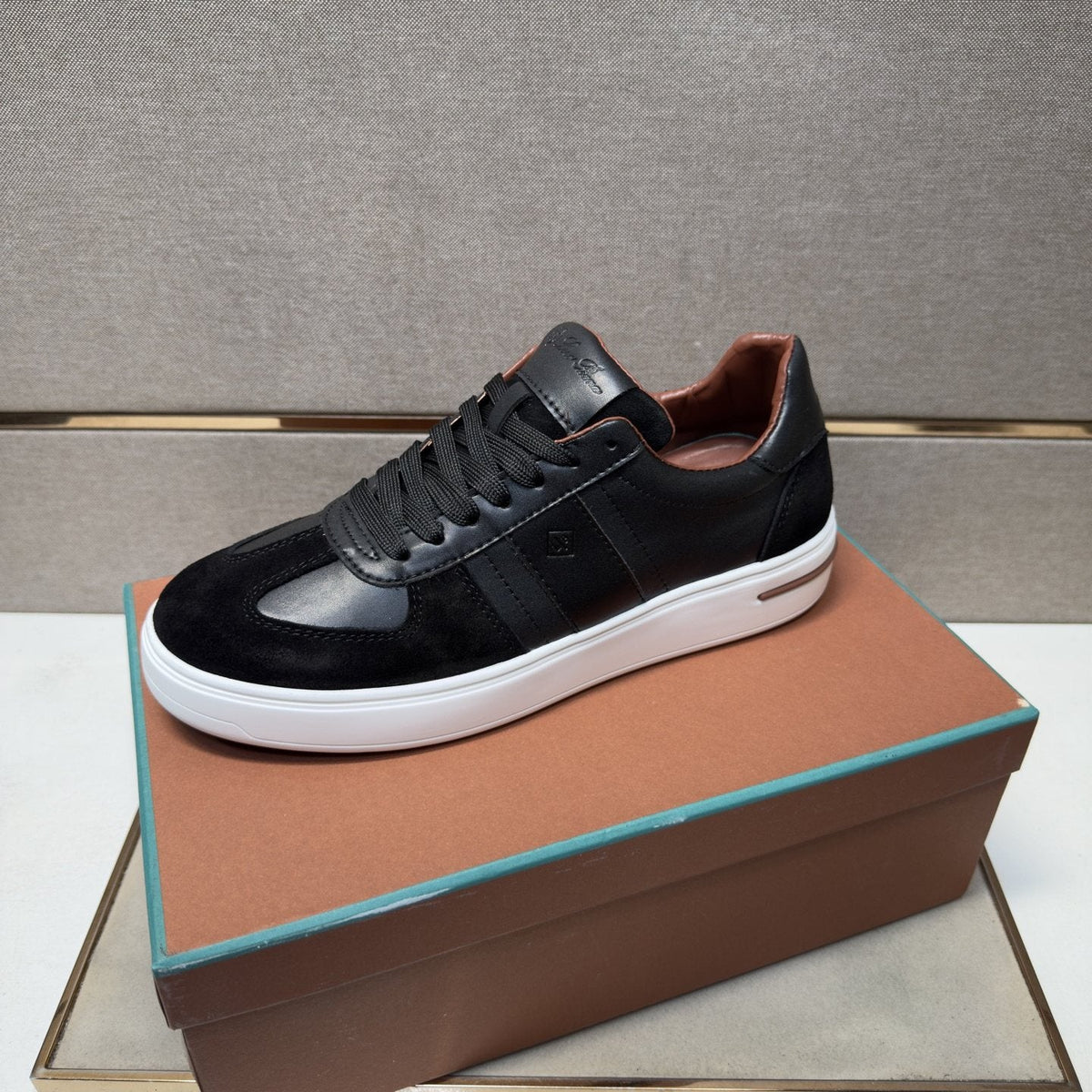 Men's Paneled Low-Top Sneakers — front