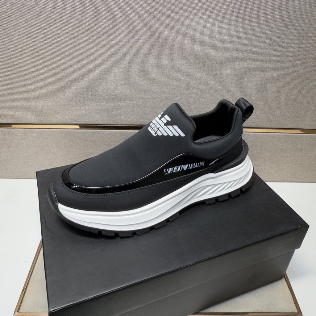 Armani Chunky Sole Slip-On Sneakers — side