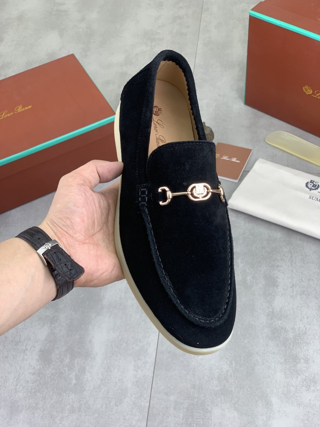 Loro Piana Bit Loafers — model