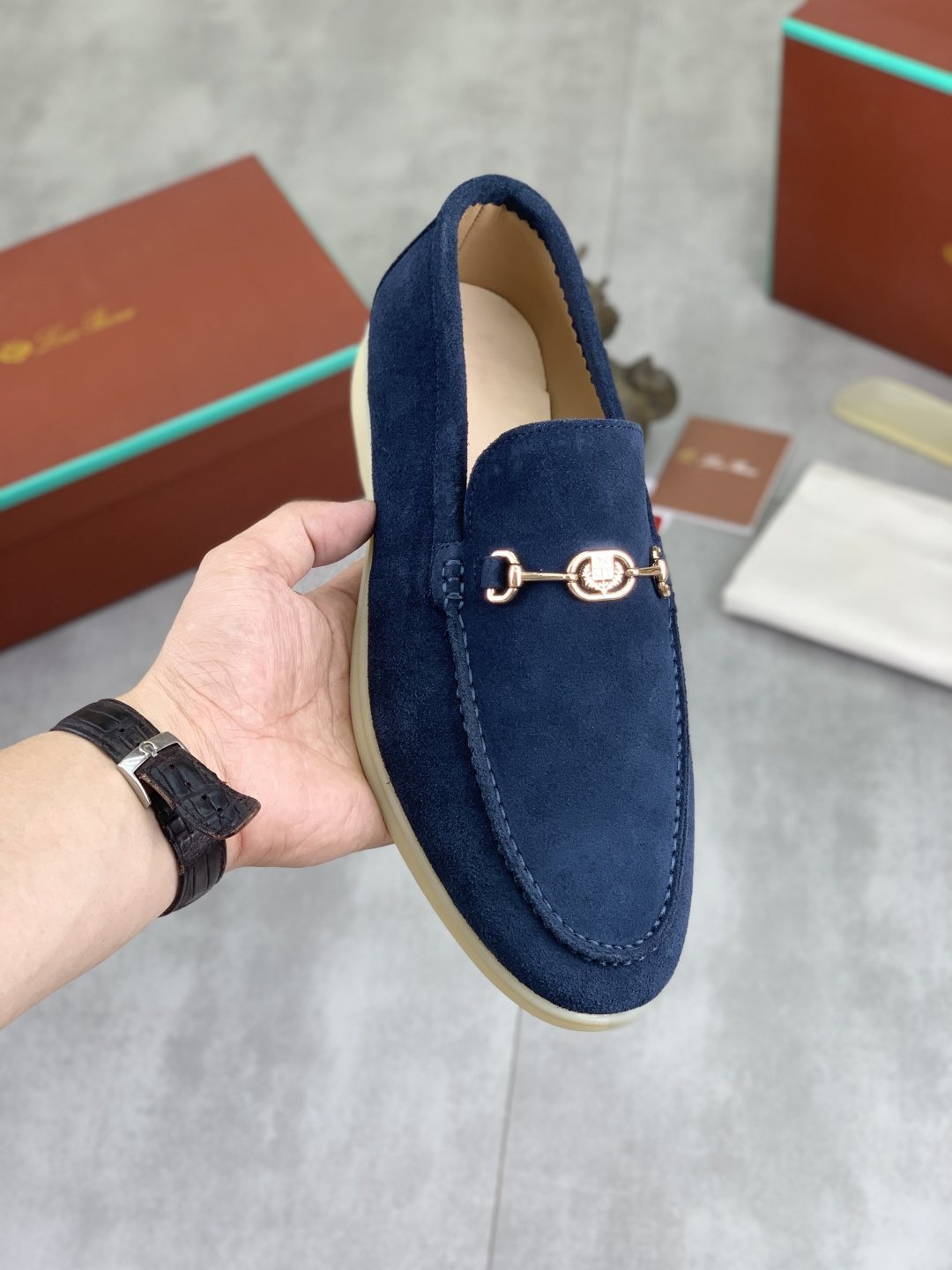 Loro Piana Bit Loafers — model