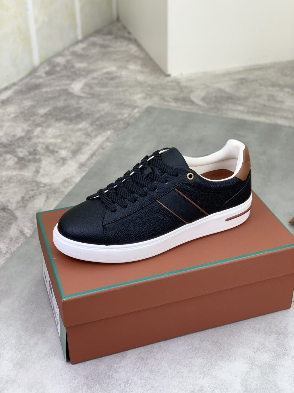 Loro Piana Contrast-Trim Low-Top Sneakers — hero