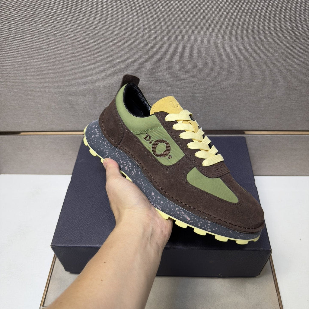 Dior Men's Paneled Lace-Up Sneakers — model
