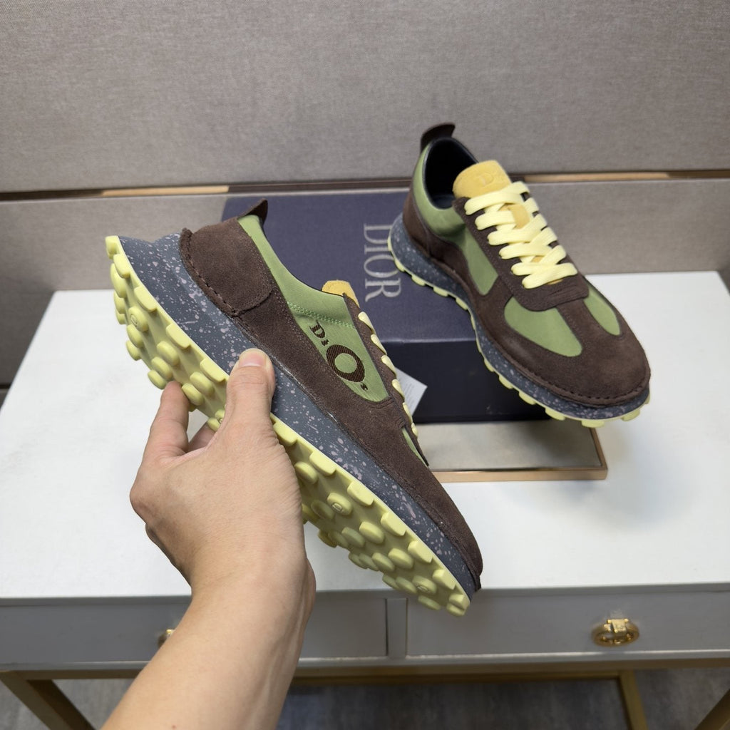 Dior Men's Paneled Lace-Up Sneakers — model