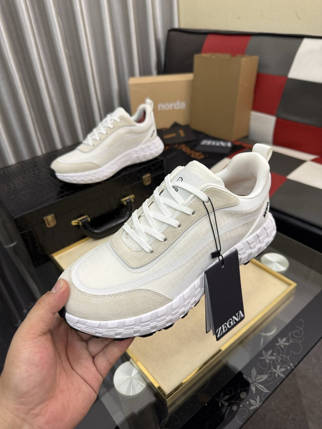 ZEGNA 001 Low-Top Running Shoes — model