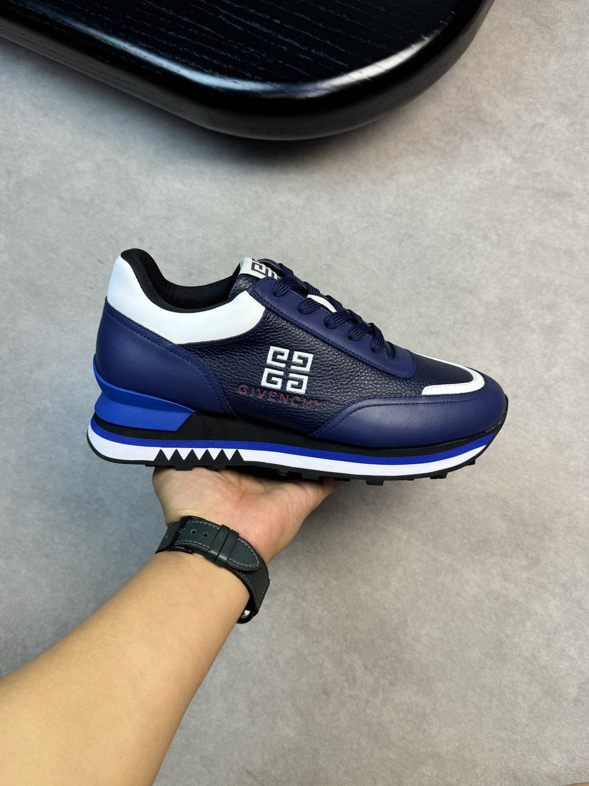 Givenchy Paneled Low-Top Sneakers — model