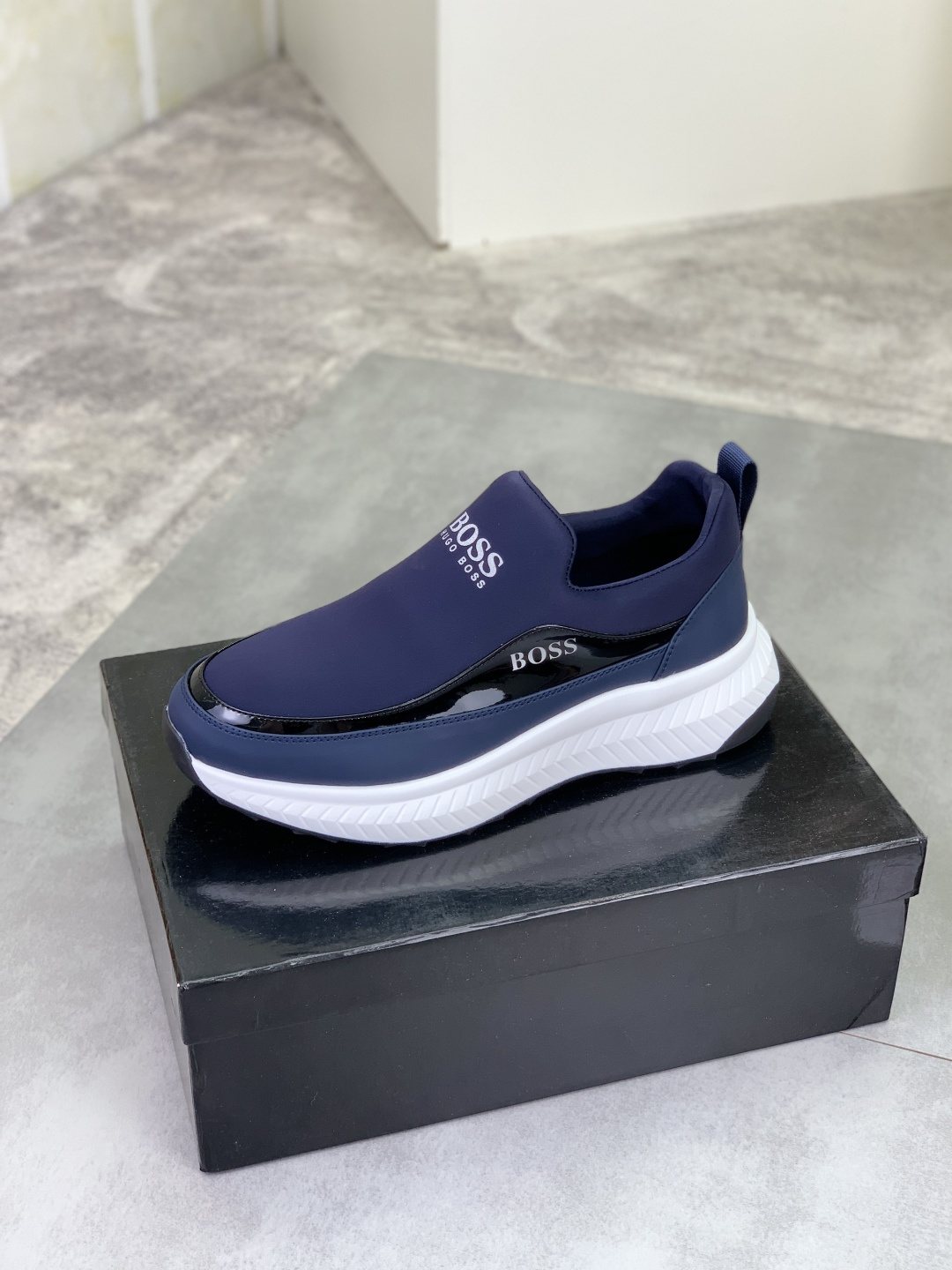 BOSS Low-Top Slip-On Sneakers — side