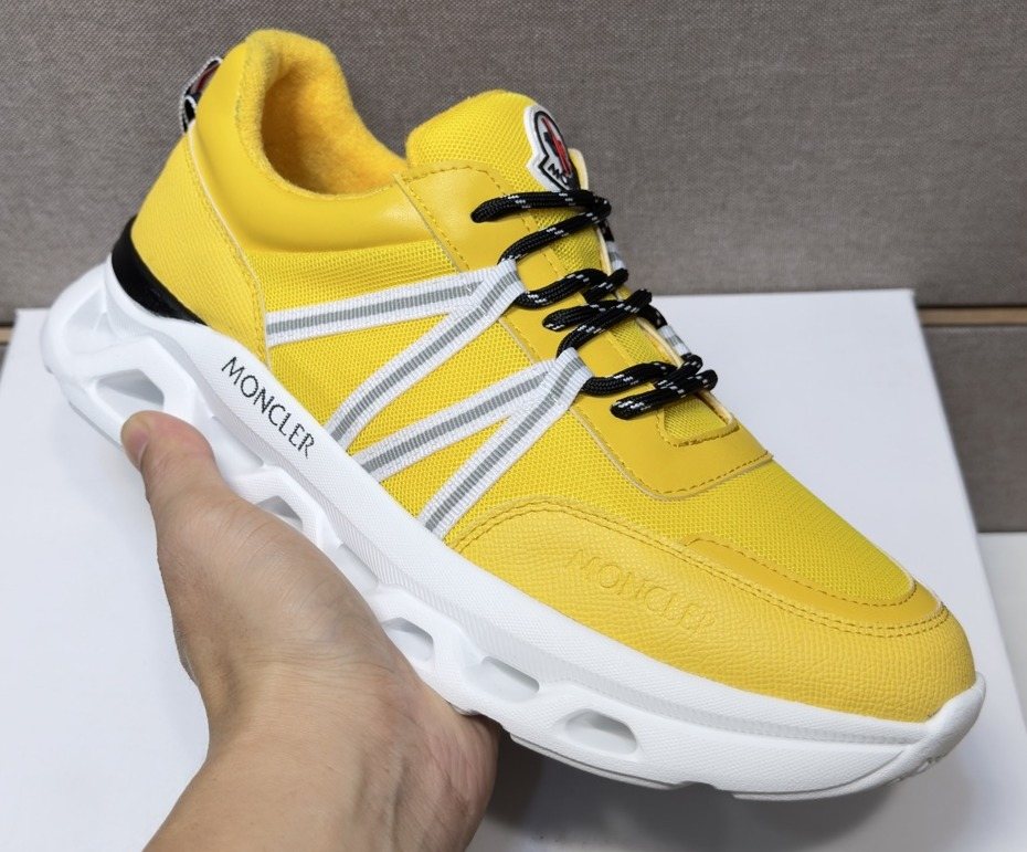 Moncler Men's Layered Lace-Up Sneakers — hero