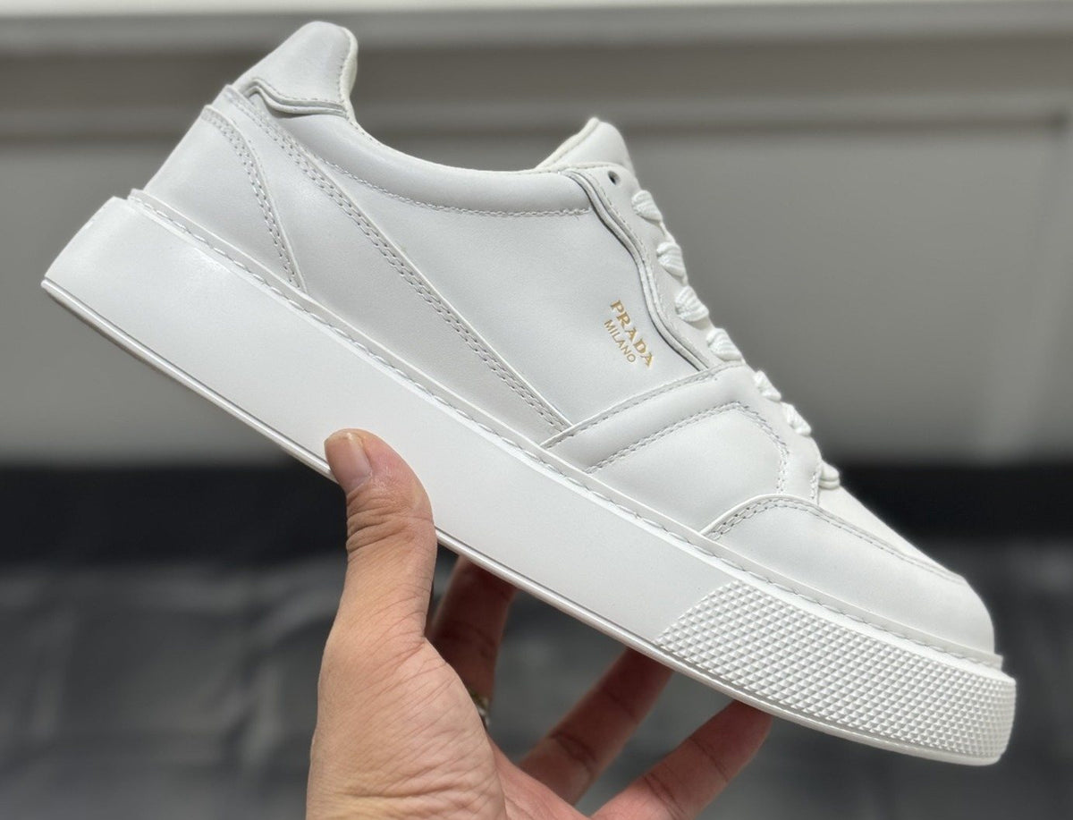 Prada Men's Paneled Lace-Up Sneakers — front