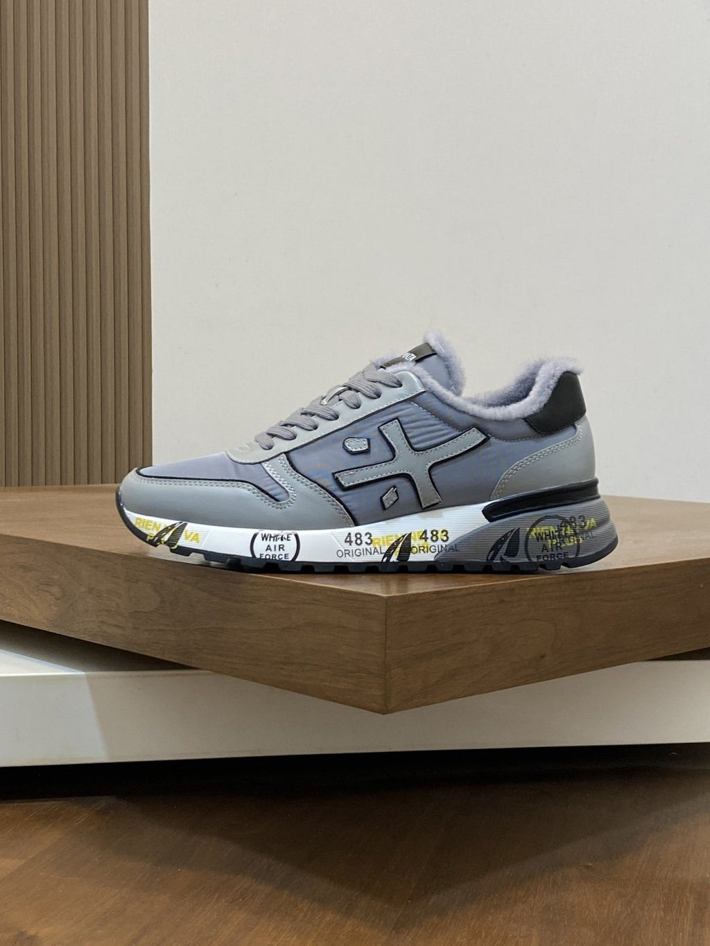 Premiata Graphic Side Lace-Up Sneakers — hero