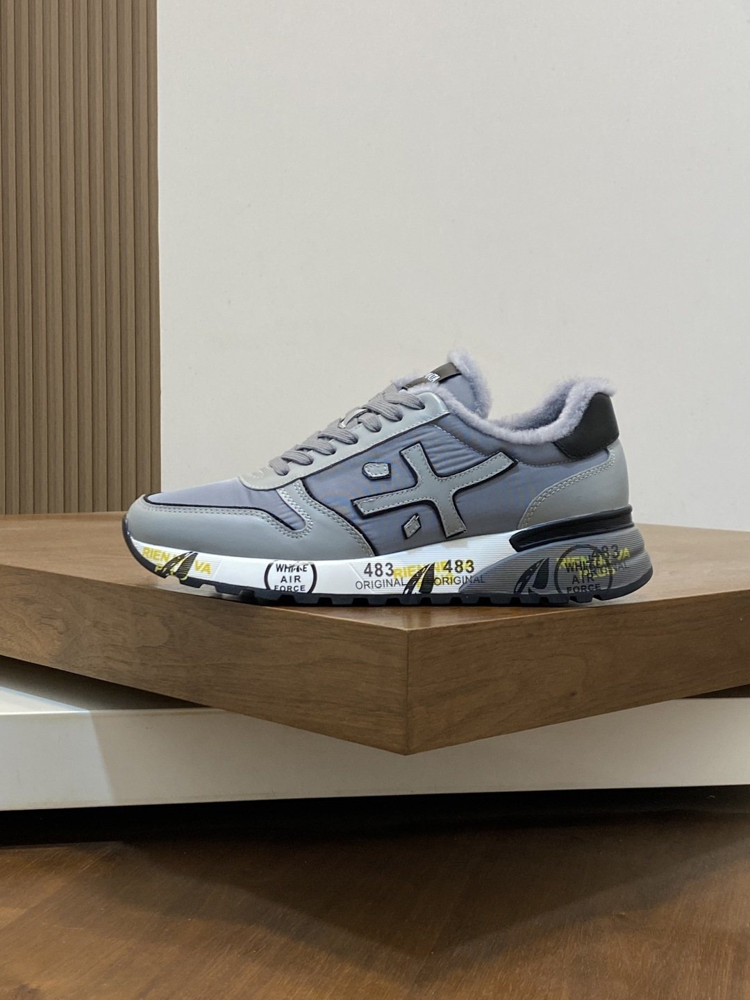 Premiata Graphic Side Lace-Up Sneakers — hero