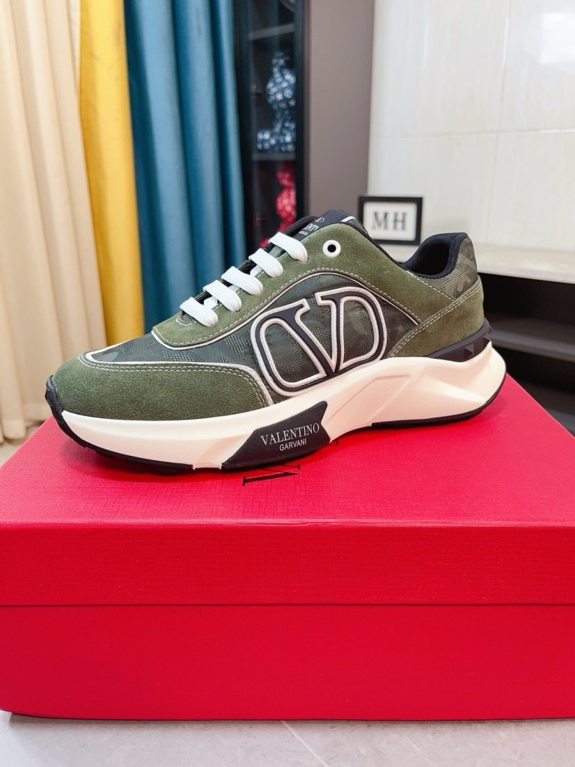 Valentino Paneled Low-Top Sneakers — hero