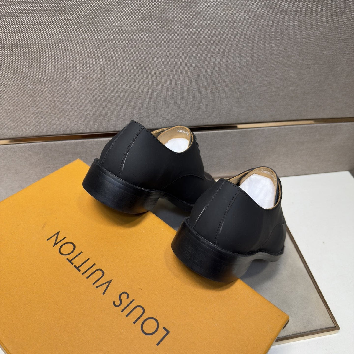 Louis Vuitton Textured Vamp Lace-Up Dress Shoes — front