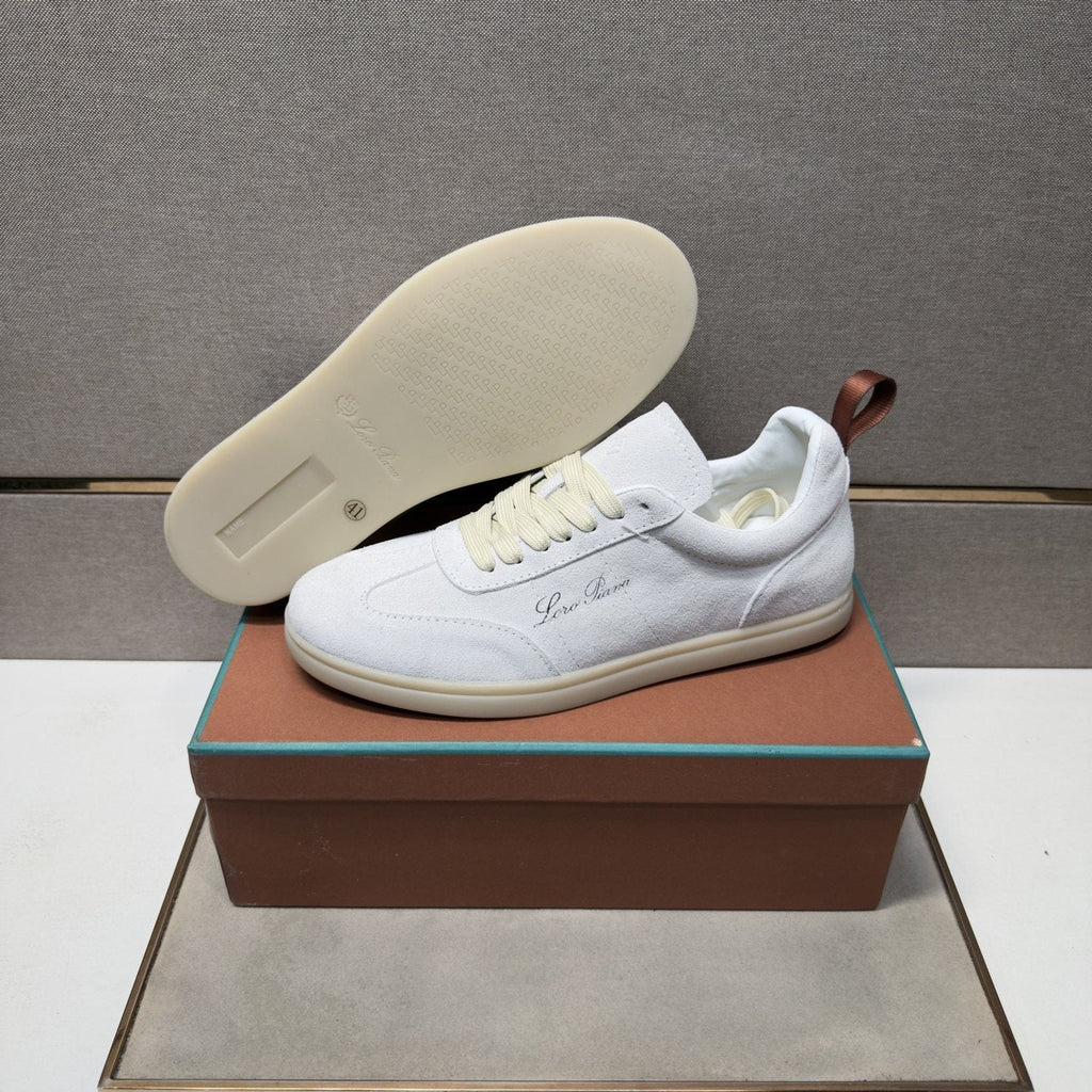 Loro Piana Men's Paneled Low-Top Sneakers — back